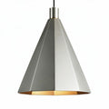 Metal pendant light fixture with geometric design for home use 20 x 20 x 30cm