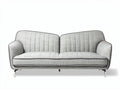 Two-seater sofa in gray fabric with modern design dimensions 180 x 80 x 75cm